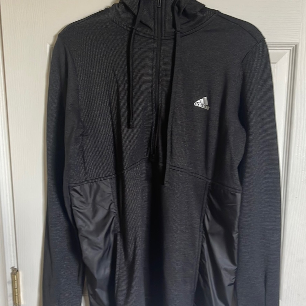 Black adidas workout jacket